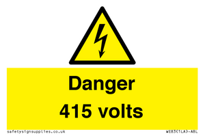 Danger 415 volts